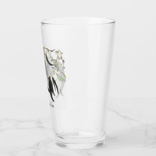 hellgrünes Zahnfleischblatt mit Meldung Glas (Links)