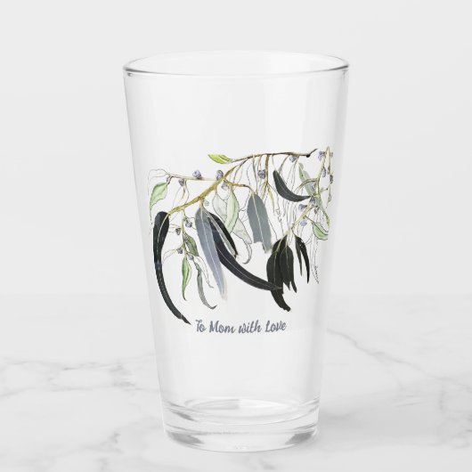 hellgrünes Zahnfleischblatt mit Meldung Glas (Vorderseite)