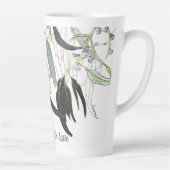 hellgrünes Zahnfleischblatt mit Meldung Milchtasse (Rechts)