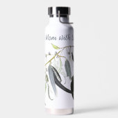 hellgrünes Zahnfleischblatt mit Meldung Trinkflasche (Links)