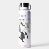 hellgrünes Zahnfleischblatt mit Meldung Trinkflasche (Rückseite)