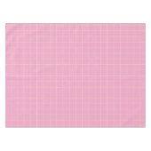 Hellgrünes Zellmuster rosa kariertes Karo. Tischdecke (Vorderseite (Horizontal))