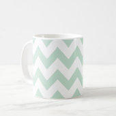 Hellgrünes Zickzack Kaffeetasse (Vorderseite Links)