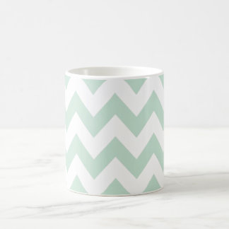 Hellgrünes Zickzack Kaffeetasse