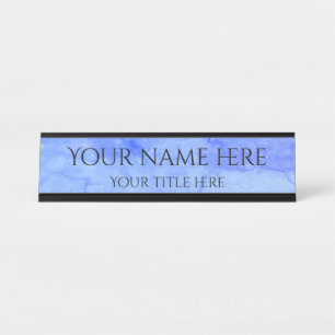 Hellgrungblau, einfach beruflich, modern schreibtischnamensplakette
