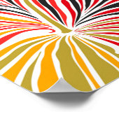 Hellhawaiianisches Design mit tropischen Pflanze u Poster (Ecke)