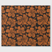 Hellhawaiisches nahtloses Muster mit tropischer Hü Geschenkpapier (Flach)