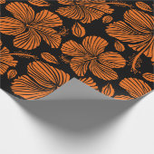 Hellhawaiisches nahtloses Muster mit tropischer Hü Geschenkpapier (Ecke)