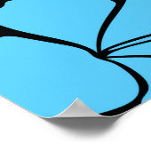 Hellhawaiisches nahtloses Muster mit tropischer Hü Poster (Ecke)