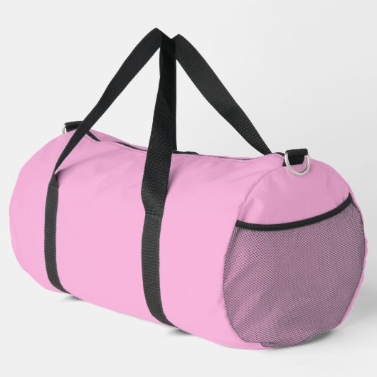 Hellheiß rosa, solide Farbe Duffle Bag (Rechte Ecke)