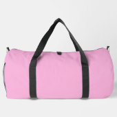 Hellheiß rosa, solide Farbe Duffle Bag (Rückseite)
