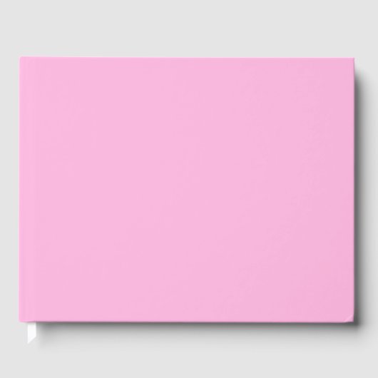 Hellheiß rosa, solide Farbe Gästebuch (Vorderseite)