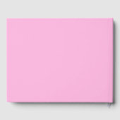 Hellheiß rosa, solide Farbe Gästebuch (Rückseite)