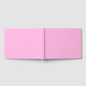 Hellheiß rosa, solide Farbe Gästebuch (Voll)