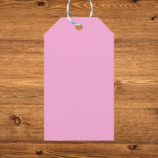 Hellheiß rosa, solide Farbe Geschenkanhänger