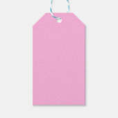 Hellheiß rosa, solide Farbe Geschenkanhänger (Vorderseite)