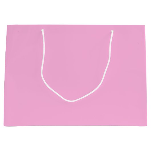 Hellheiß rosa, solide Farbe Große Geschenktüte (Vorderseite)