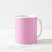 Hellheiß rosa, solide Farbe Kaffeetasse (VorderseiteRechts)