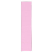 Hellheiß rosa, solide Farbe Kurzer Tischläufer (Vorderseite)