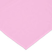 Hellheiß rosa, solide Farbe Kurzer Tischläufer (Ecke)