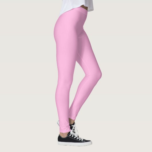 Hellheiß rosa, solide Farbe Leggings (Rechts)