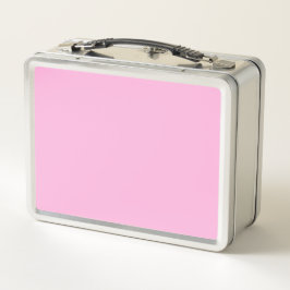 Hellheiß rosa, solide Farbe Metall Brotdose