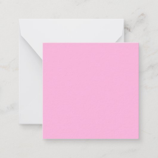 Hellheiß rosa, solide Farbe Mitteilungskarte (Vorderseite)
