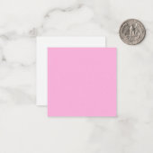 Hellheiß rosa, solide Farbe Mitteilungskarte (Vorderseite/Rückseite Beispiel)