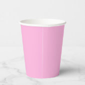 Hellheiß rosa, solide Farbe Pappbecher (Rechts)