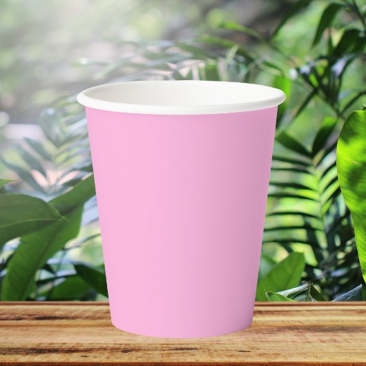 Hellheiß rosa, solide Farbe Pappbecher