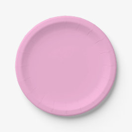 Hellheiß rosa, solide Farbe Pappteller