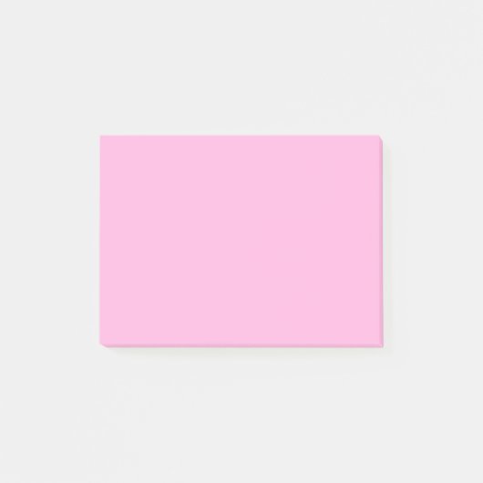 Hellheiß rosa, solide Farbe Post-it Klebezettel (Vorderseite)