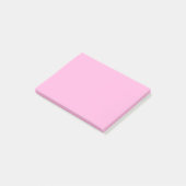 Hellheiß rosa, solide Farbe Post-it Klebezettel (angewinkelt)