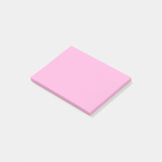 Hellheiß rosa, solide Farbe Post-it Klebezettel (angewinkelt)