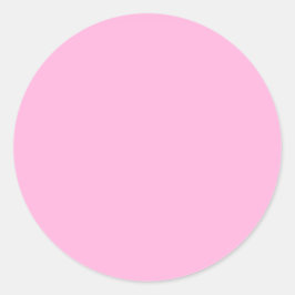 Hellheiß rosa, solide Farbe Runder Aufkleber