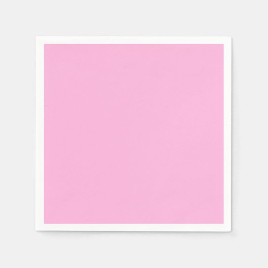 Hellheiß rosa, solide Farbe Serviette (Vorderseite)