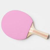 Hellheiß rosa, solide Farbe Tischtennis Schläger (Seitenansicht)