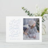 hellherzige sternenförmige Urlaubskarte Feiertagskarte (Stehend Vorderseite)