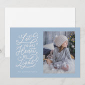 hellherzige sternenförmige Urlaubskarte Feiertagskarte (Vorne/Hinten)