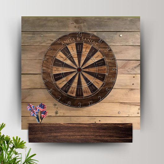 Hellhölzer Effekt Rustikale Dartboard Dartscheibe