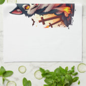 Hellhound Husky Dog Geschirrtuch (Gefaltet)