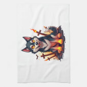 Hellhound Husky Dog Geschirrtuch (Vertikal)