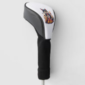 Hellhound Husky Dog Golf Headcover (angewinkelt)