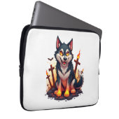 Hellhound Husky Dog Laptopschutzhülle (Vorne Rechts)
