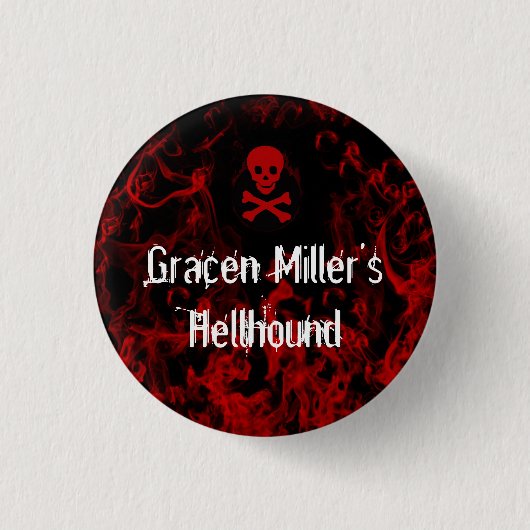 Hellhound-Knopf Button (Vorderseite)