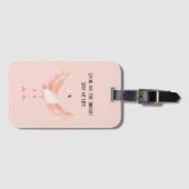 Hellige Seite des Lebens Rosa Flamingo Gepäckanhänger (Vorderseite (Horizontal))