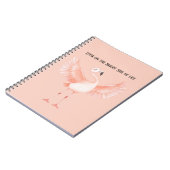Hellige Seite des Lebens Rosa Flamingo Notizblock (Linke Seite)