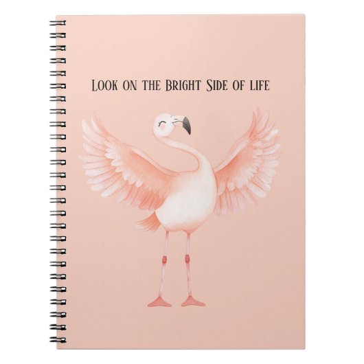 Hellige Seite des Lebens Rosa Flamingo Notizblock (Vorderseite)