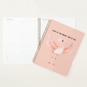 Hellige Seite des Lebens Rosa Flamingo Planer