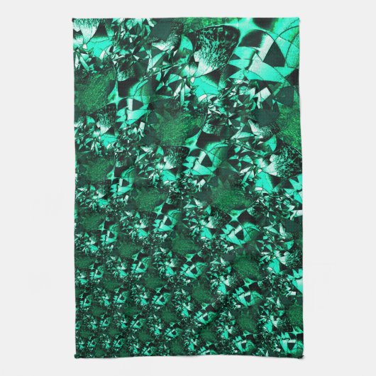 Helligkeit, sanfte Grüntöne Geschirrtuch (Vertikal)